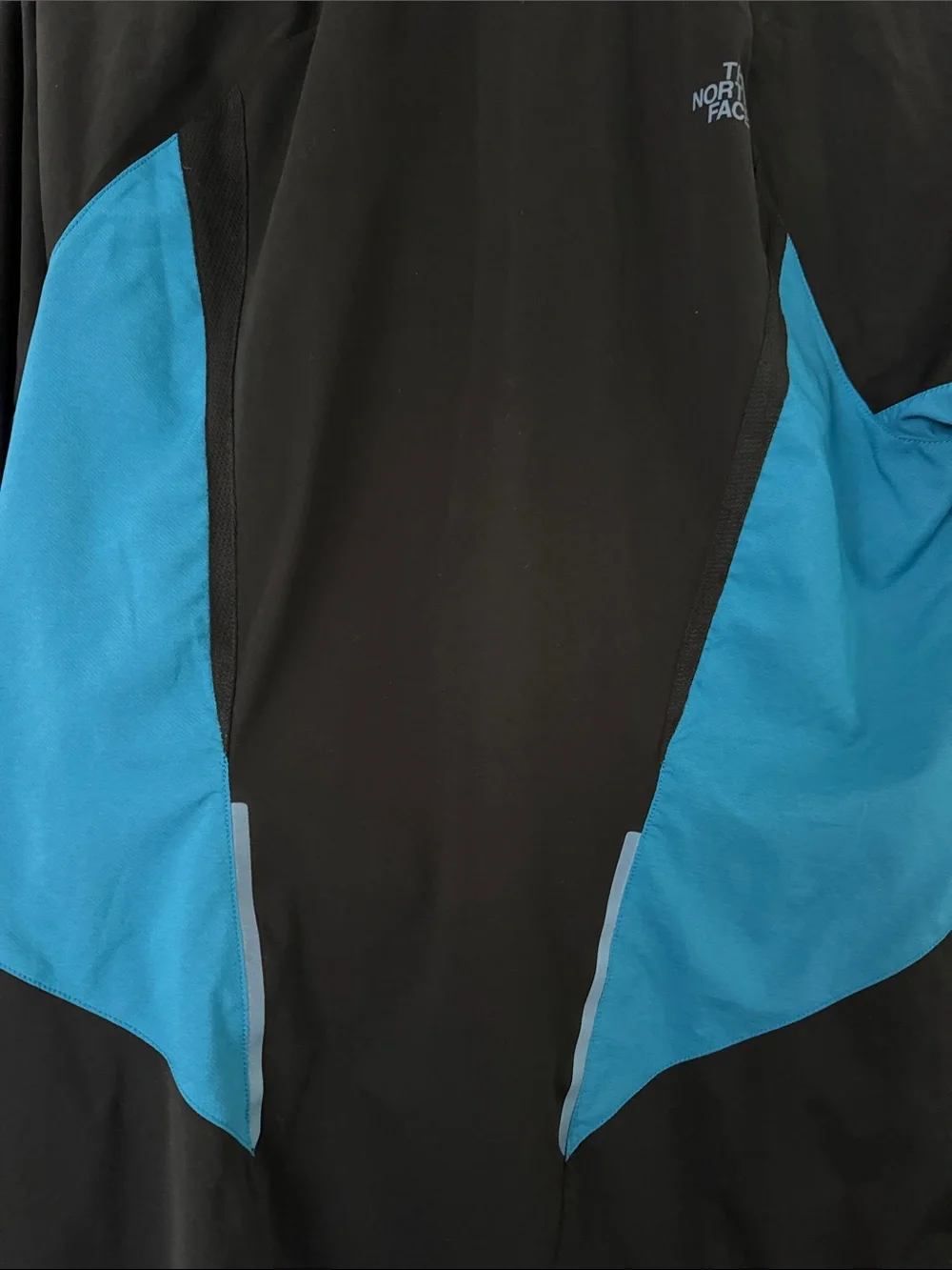 The North Face Black Jacket with Blue Trim